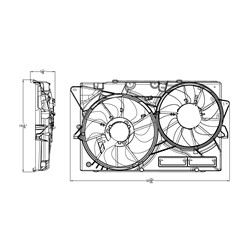 Ford Explorer / Police Interceptor Sedan & more 2013–2019 Radiator – FO3115210 product photo